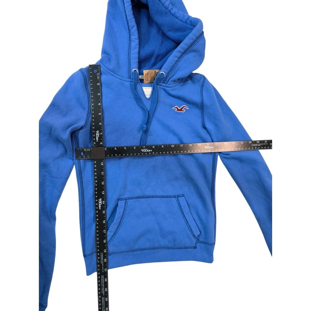 Hollister Co Women's Teen Zip Hoodie Size Small Logo Classic Teal Preppy Icon - Picture 3 of 5